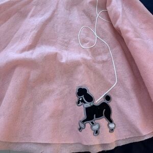 Pink A-Line Skirt Poodle Skirt